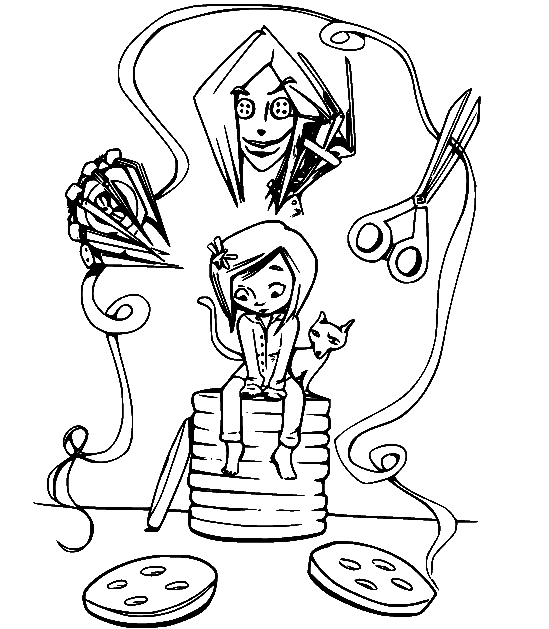 Coraline Poster Coloring Page