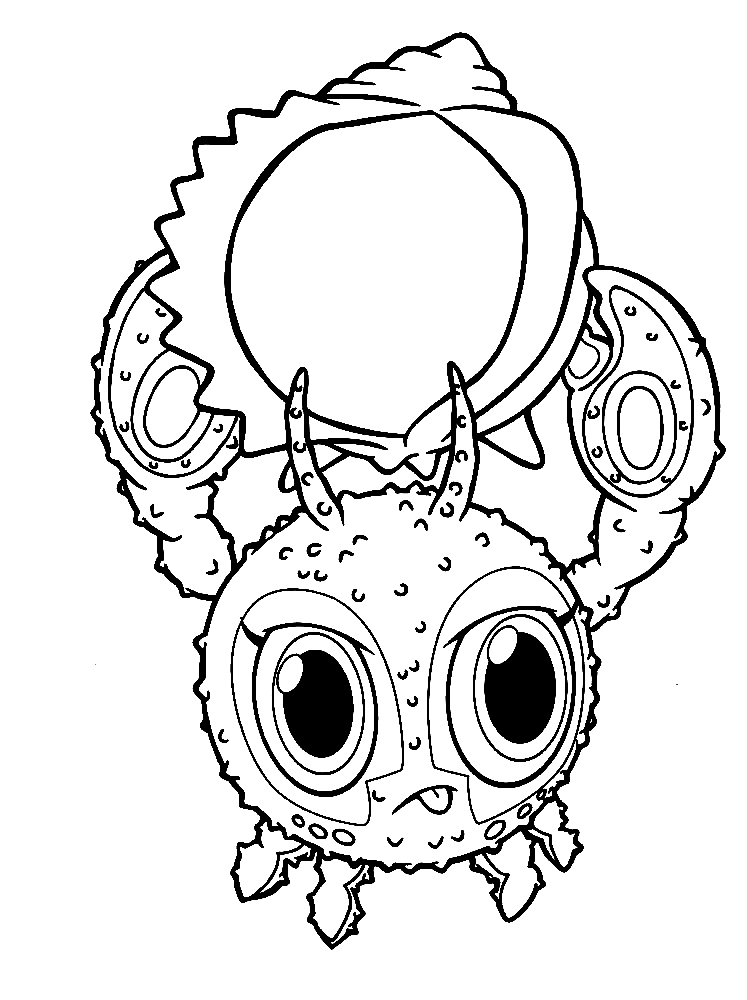 Crabigail Zoobles Coloring Page