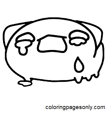 Crying Bugcat Capoo Coloring Page