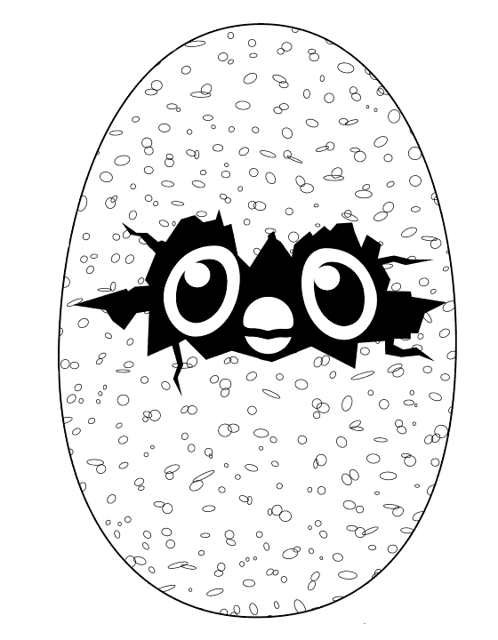 Cute Hatchimals Colleggtable Coloring Pages