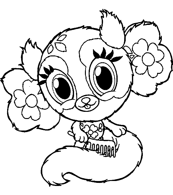Cute Zoobles Coloring Page - Free Printable Coloring Pages