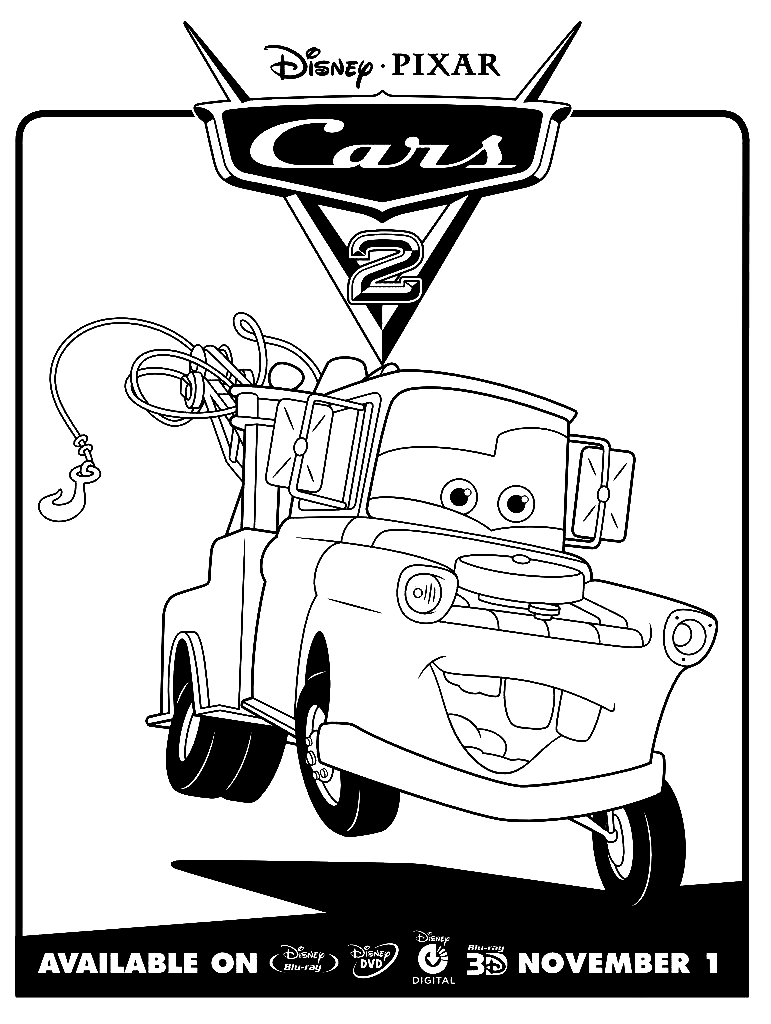 cars mator coloring pages