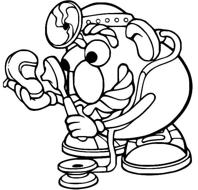 Doctor Potato Head Coloring Pages