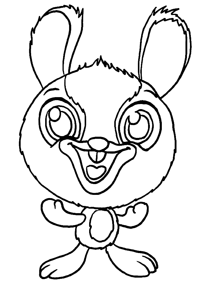 Ears Zoobles Coloring Page
