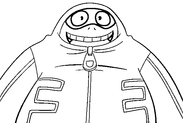 Fat Gum My Hero Academia Coloring Pages