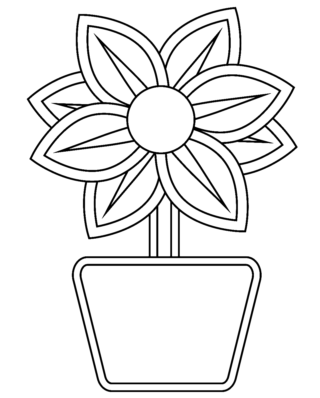 Immagine di un vaso di fiori da un vaso di fiori