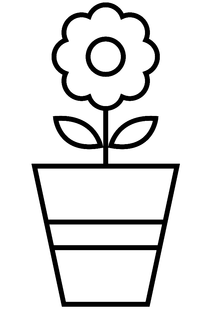 Flower Pot for Preschool from Flower Pot