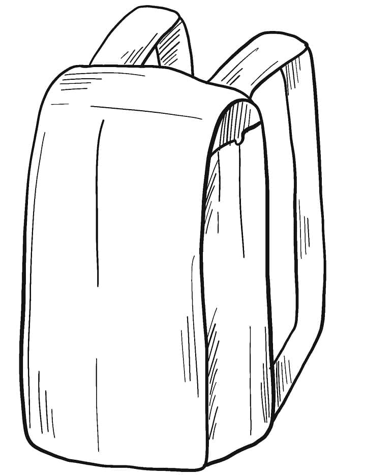Free Backpack Printable Coloring Page