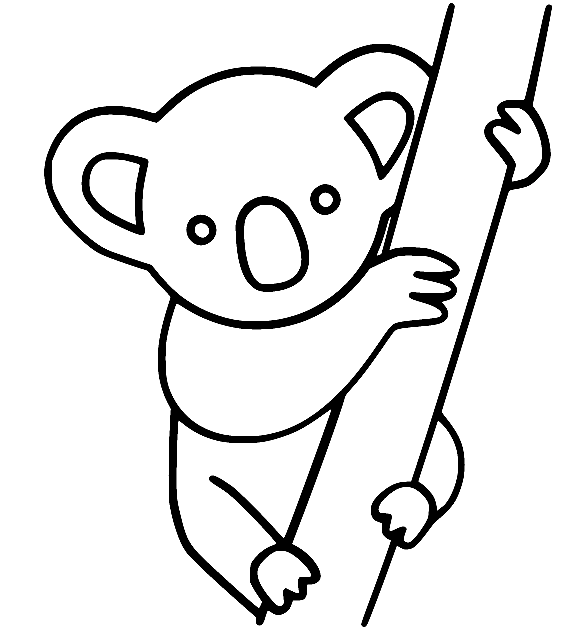 Koala Coloring Pages - Free Printable Coloring Pages