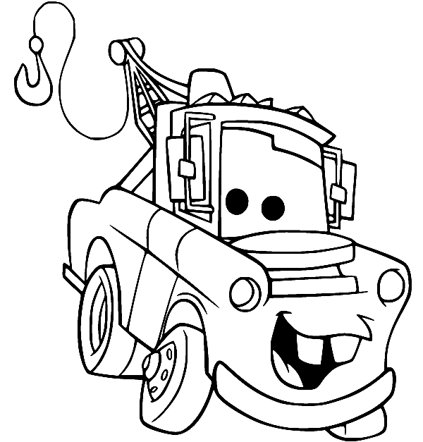 Free Printable Mater Coloring Pages