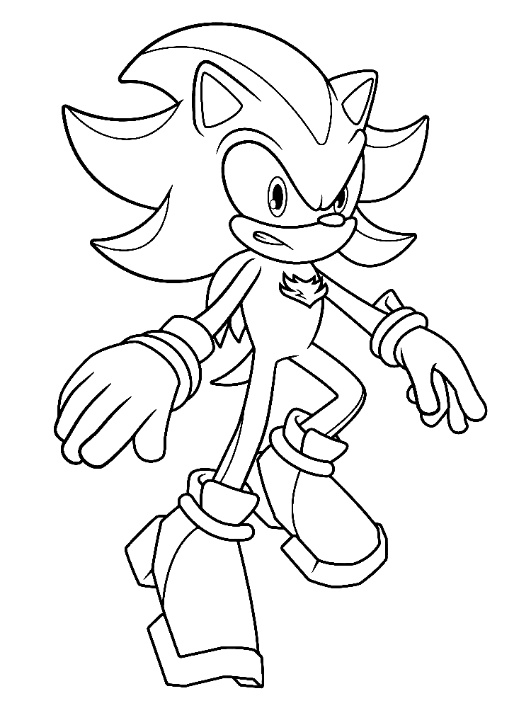 Desenhos do Shadow the Hedgehog para Colorir  Shadow the hedgehog, Imagens  de sombra, Desenhos para colorir