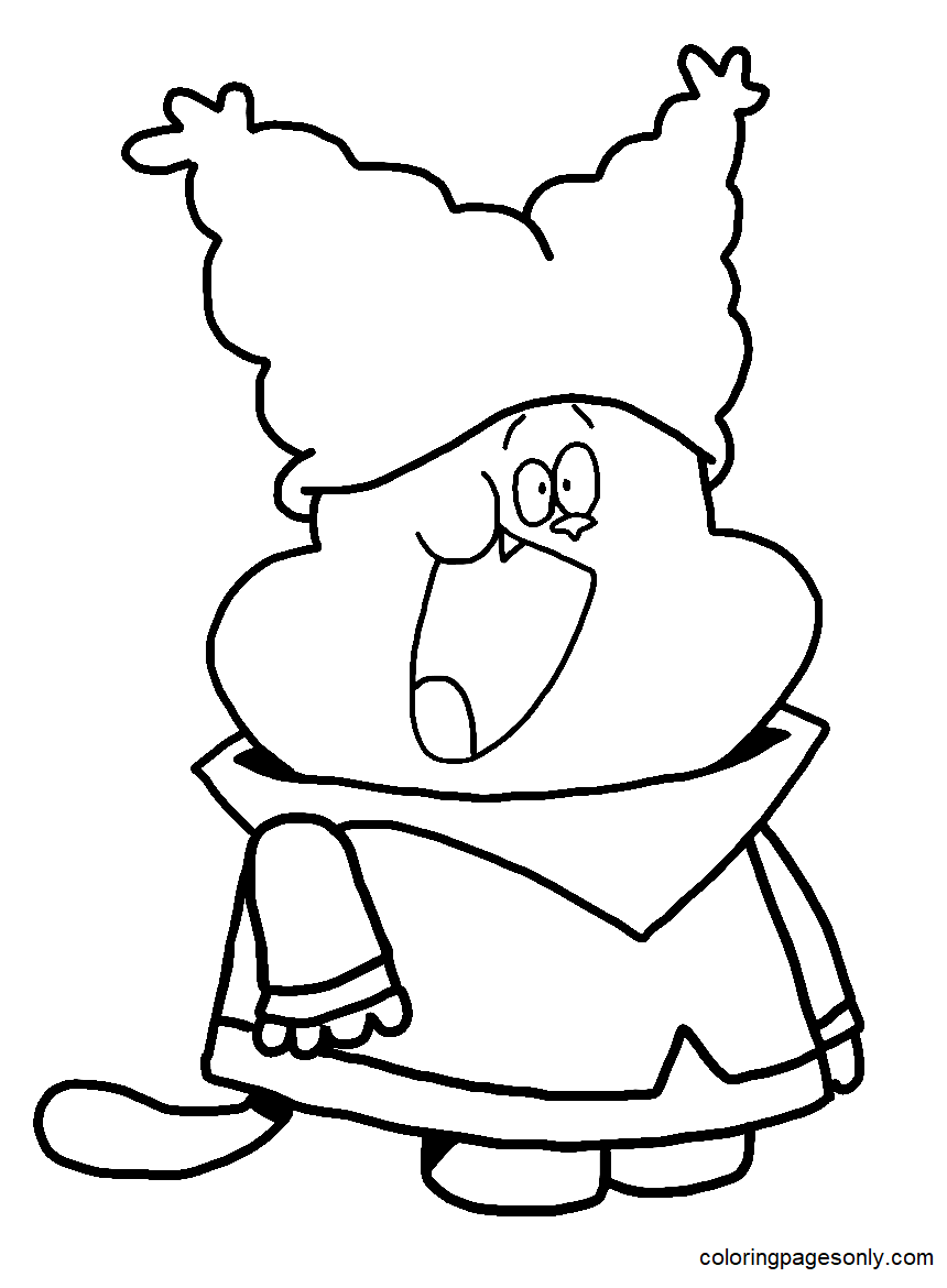 Funny Chowder for Kids Coloring Page