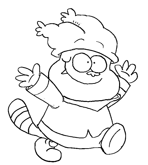 Funny Chowder Coloring Page