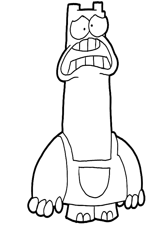 Funny Shnitzel Coloring Page