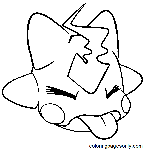 Funny Toxel Head Coloring Pages