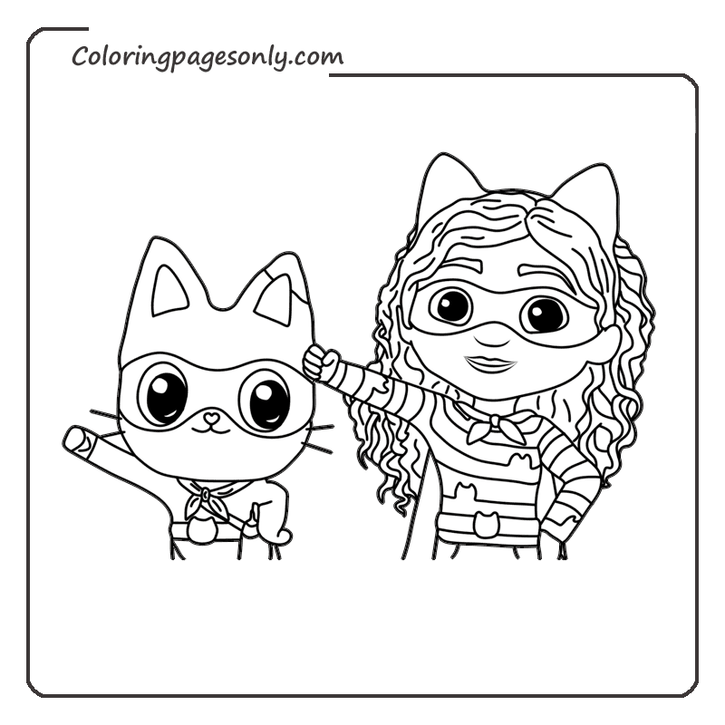 Gabby's Dollhouse coloring pages 5