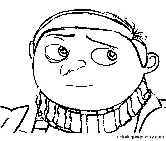 Gru in Minion 2 Coloring Page