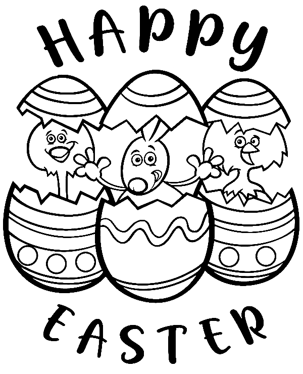 Fröhliche Osterkarte für Kinder von Easter Card