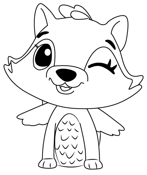 Hatchimals Raspoon Coloring Pages