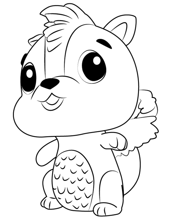 Hatchimals Skunkle Coloring Pages