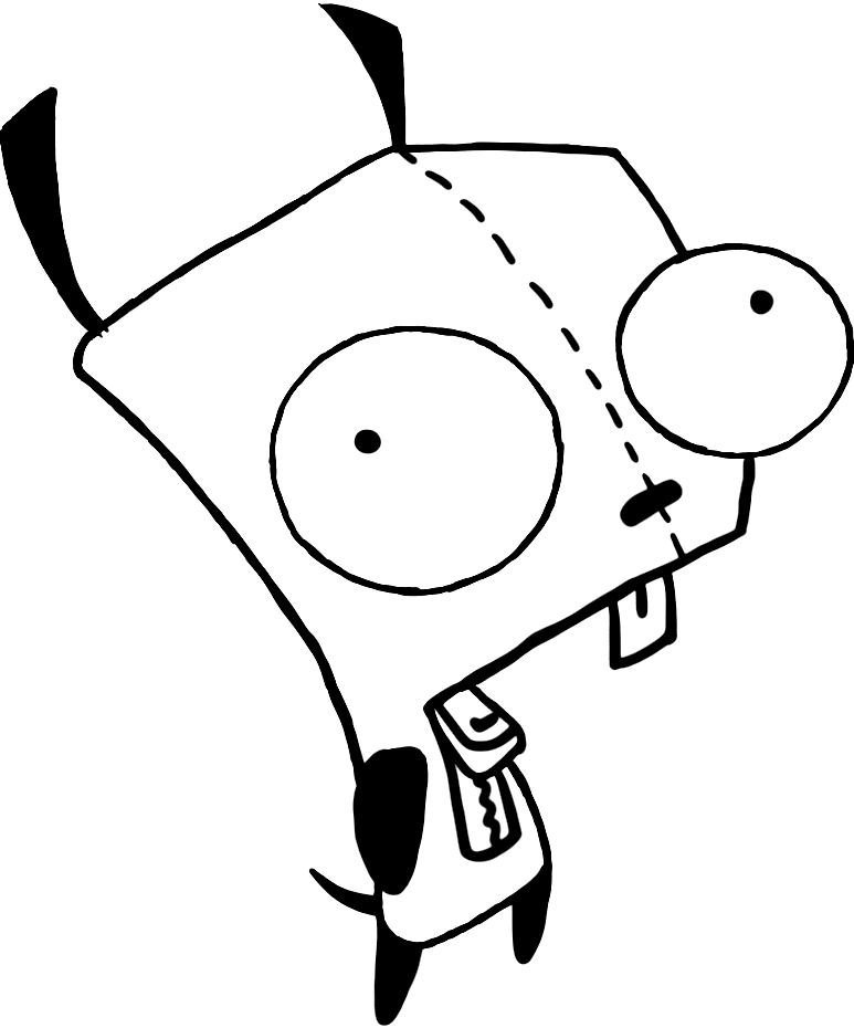 Invader Zim Gir Coloring Pages