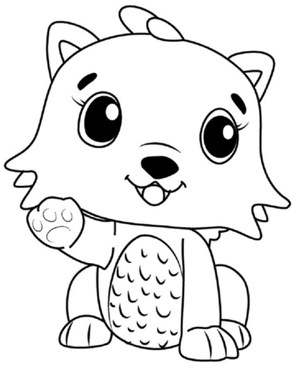 Kittycan Hatchimals Coloring Page