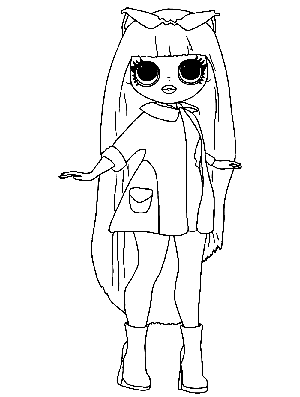 Lol Omg Groovy Babe Coloring Page Free Printable Coloring Pages 7660