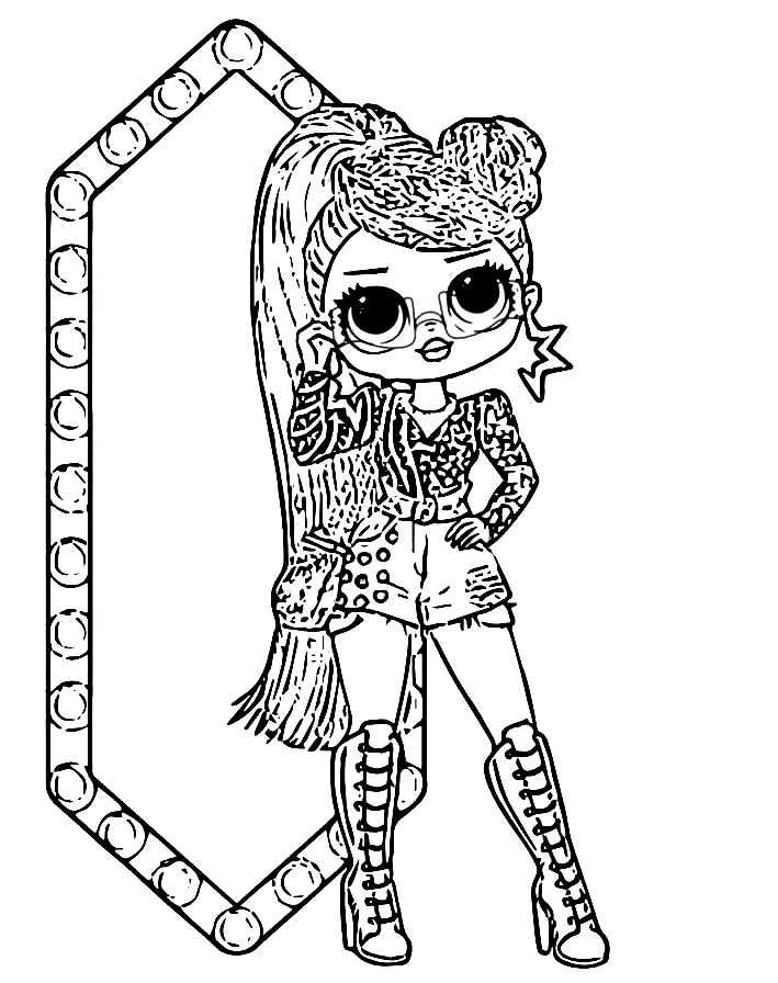 LOL OMG Swag Coloring Page Printable Coloring Page For Kids