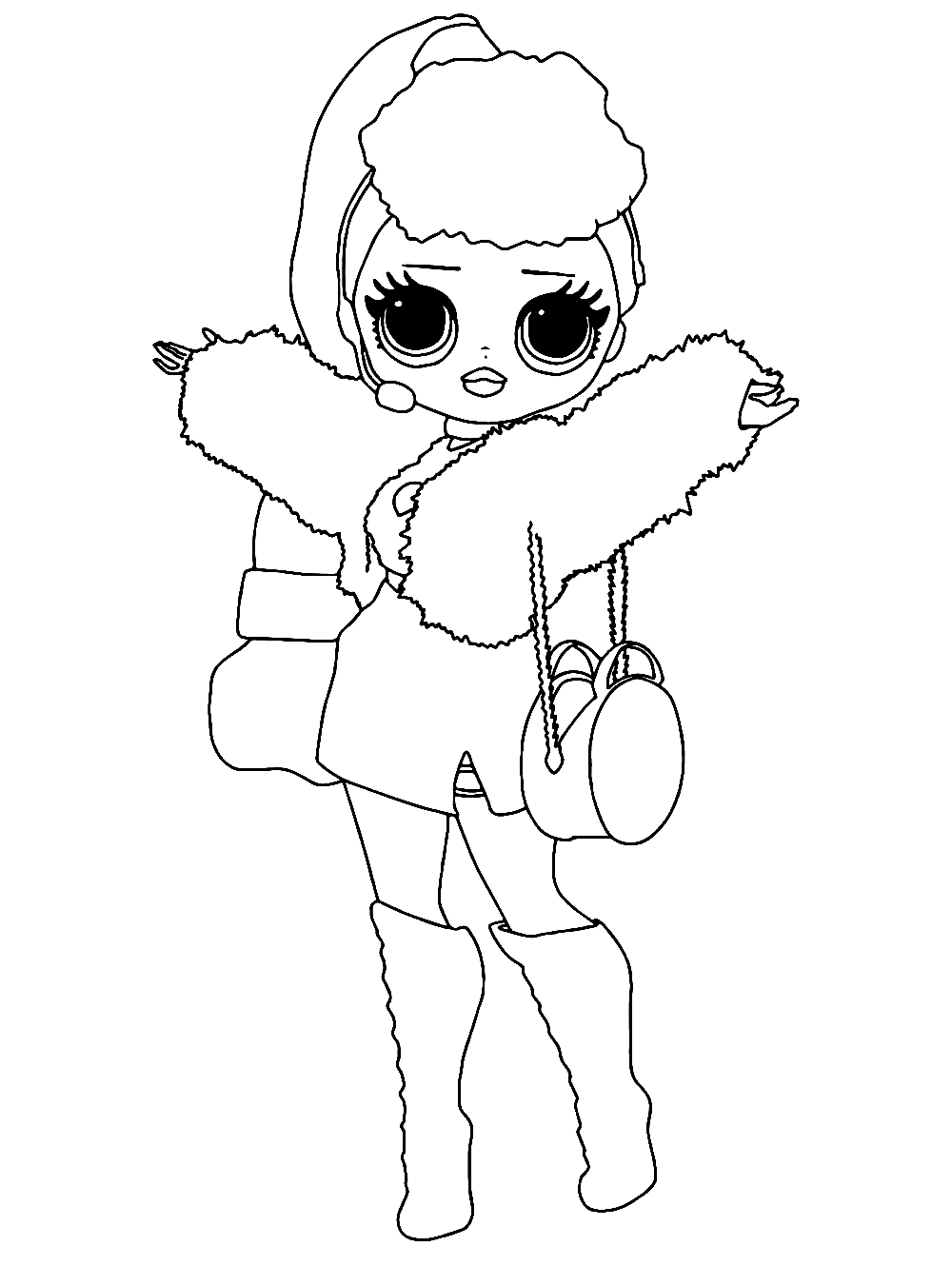 Lady Diva LOL OMG Coloring Page