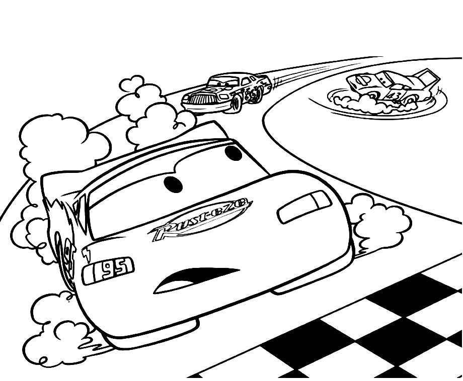 Lightning McQueen 1 Coloring Pages