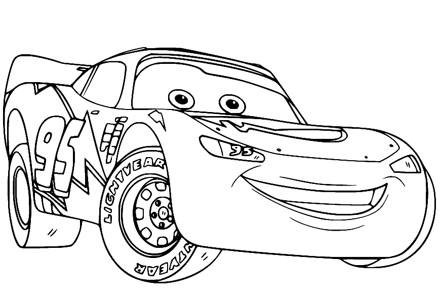 Lightyear Lightning McQueen Coloring Pages
