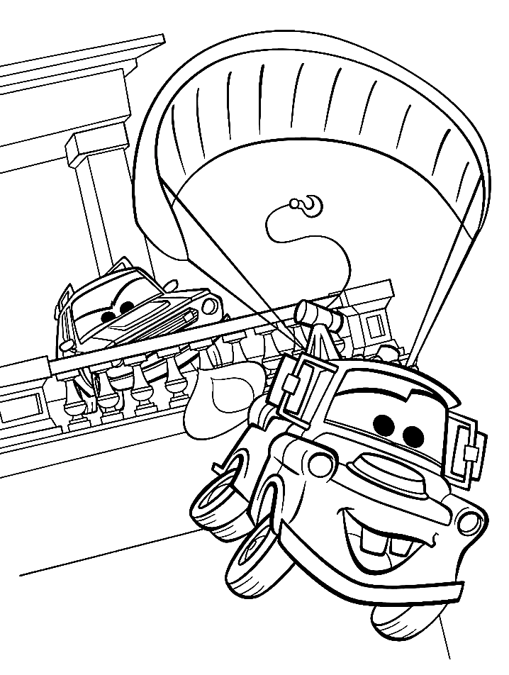 Mater Chevrolet Truck Coloring Pages