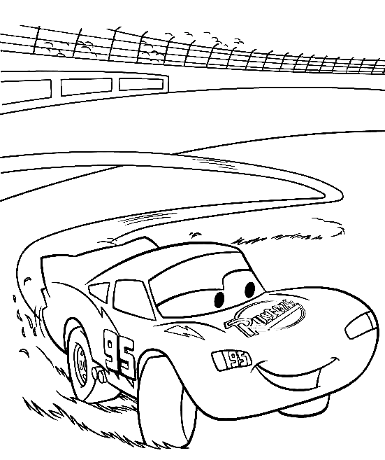 McQueen es tan rápido de Disney Cars de Disney Cars