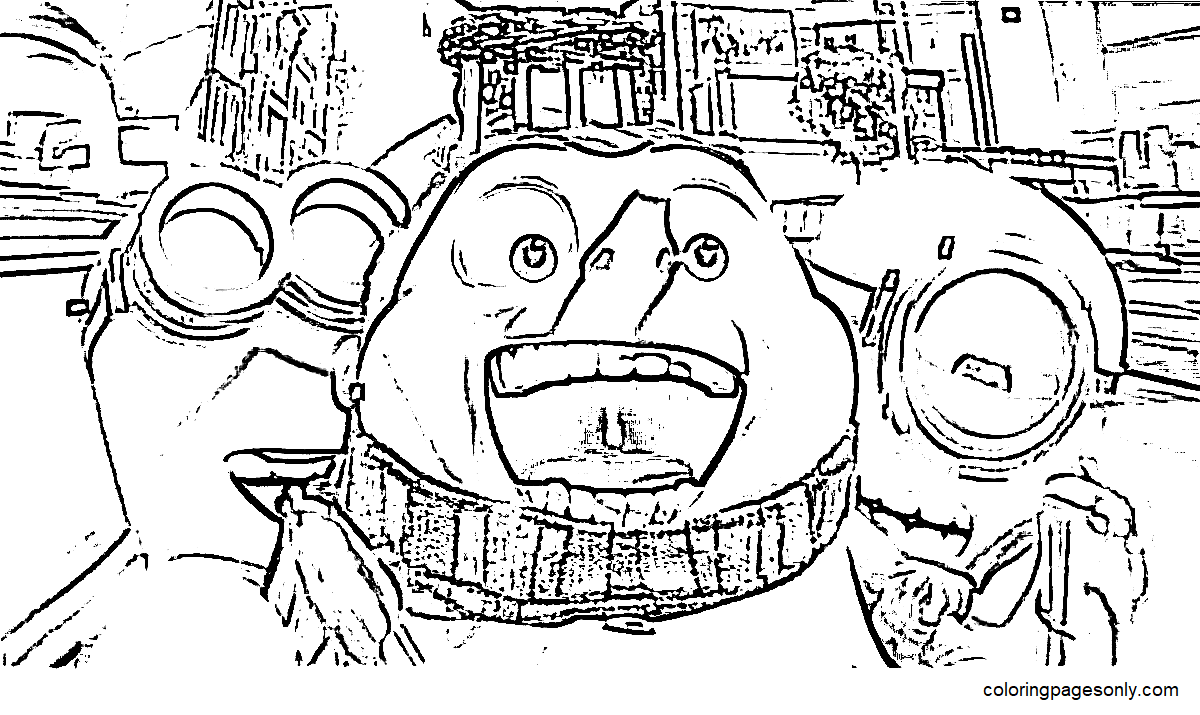 Minion 2022 Coloring Pages