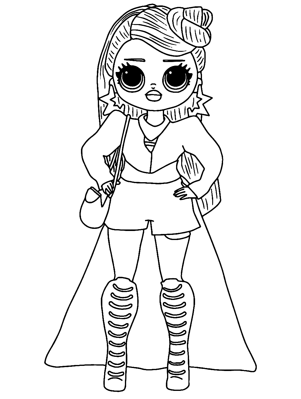 Miss Independent LOL OMG Coloring Page