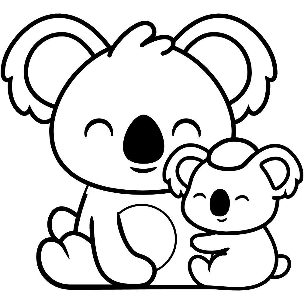 Коала-мать и детеныш от Koala