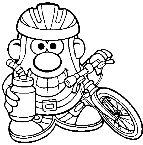 Mr Potato Head in bicicletta da Mr Potato Head
