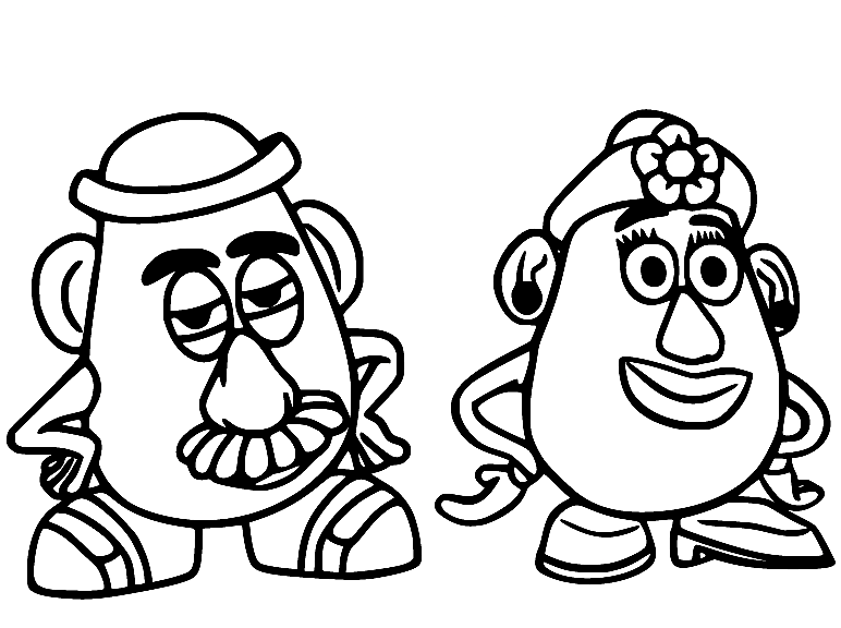 Mr con Mrs Potato Head da Mr Potato Head