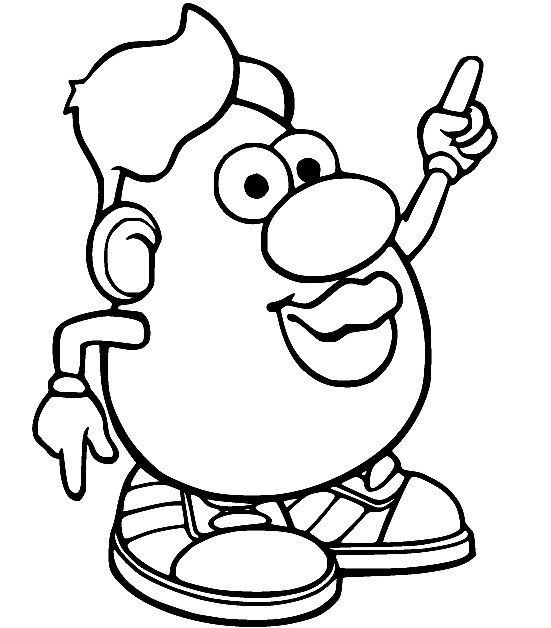 Mrs Potato Head Coloring Pages