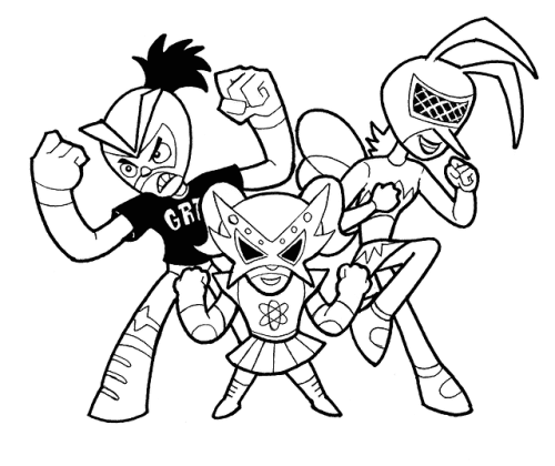 Mucha Lucha Printable Coloring Pages