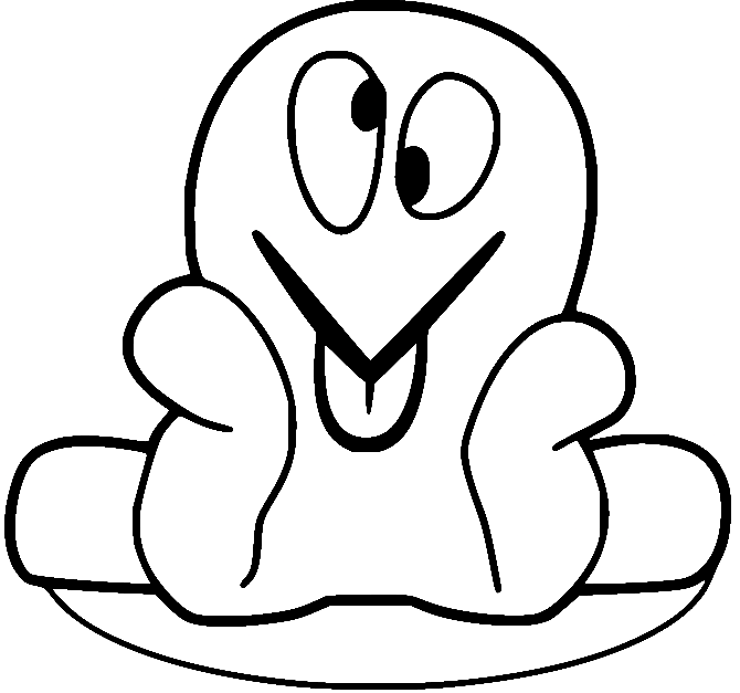 Octopus from Pocoyo Coloring Page