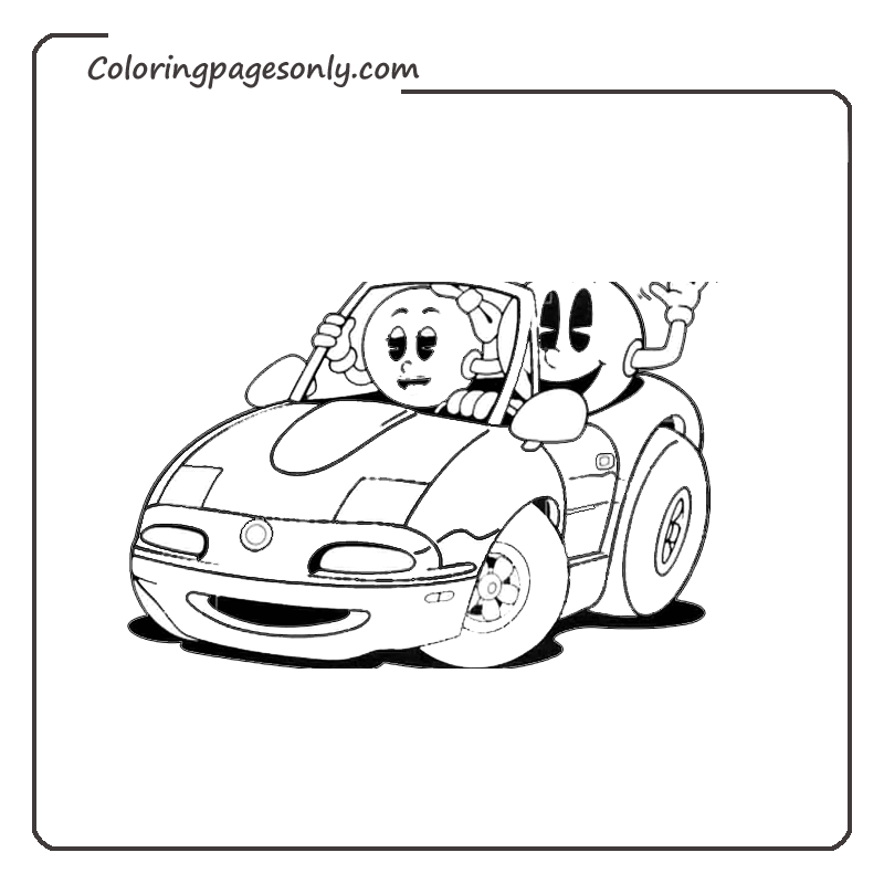 Pac-Man-and-Pac-Girl-Driving-Car