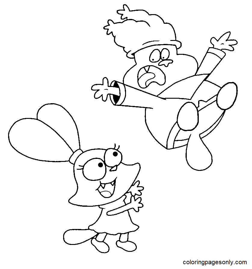 Panini and Chowder Coloring Page