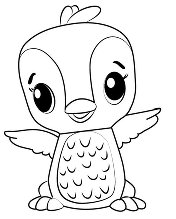 Penguala Hatchimals Coloring Page