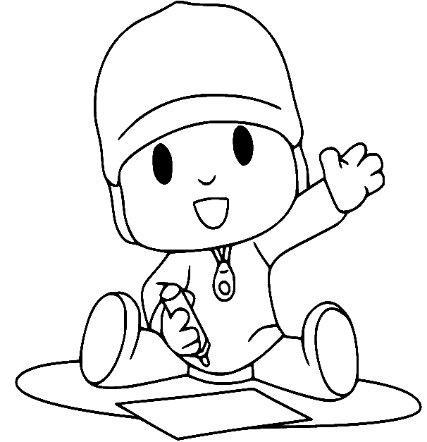 Desenhos para Imprimir e Colorir Pocoyo 9