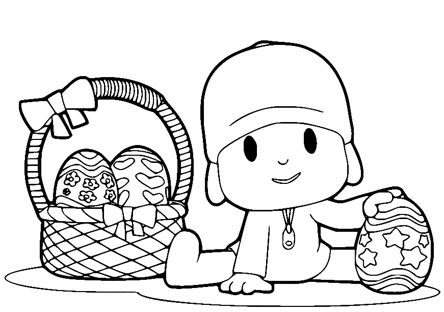 Desenhos do Pocoyo para colorir