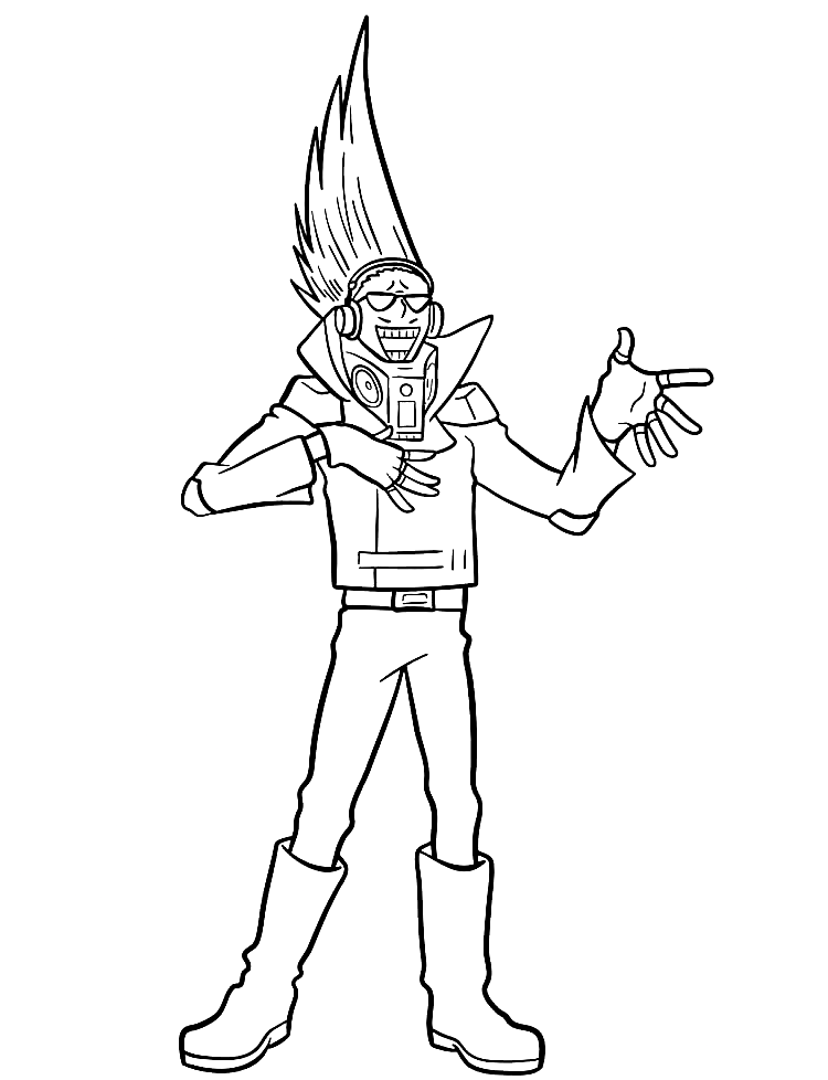 Present Mic Coloring Page