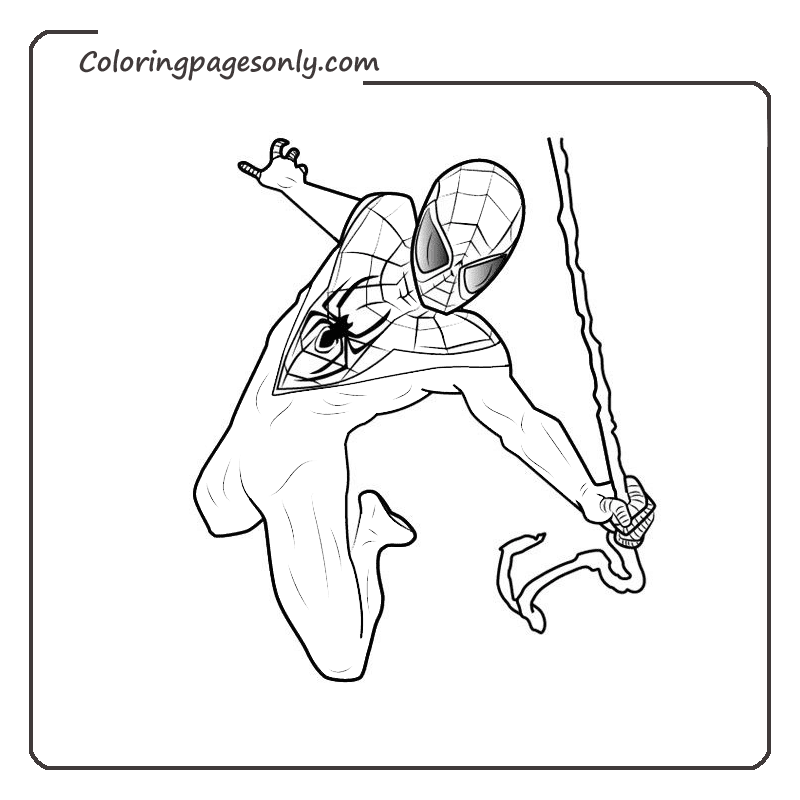Miles Morales Coloring Pages 5