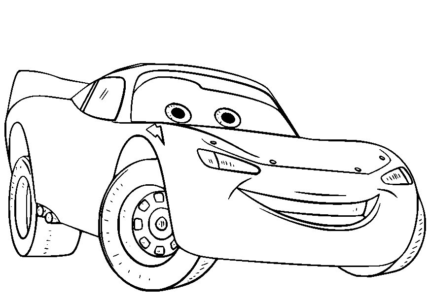 Lightning McQueen Coloring Pages - Free Printable Coloring Pages