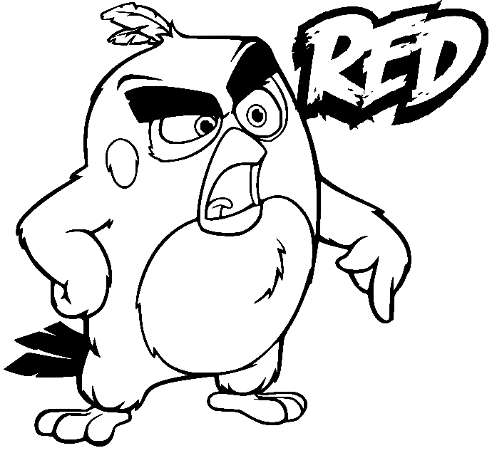 Rood uit de Angry Birds-film uit de Angry Birds-film